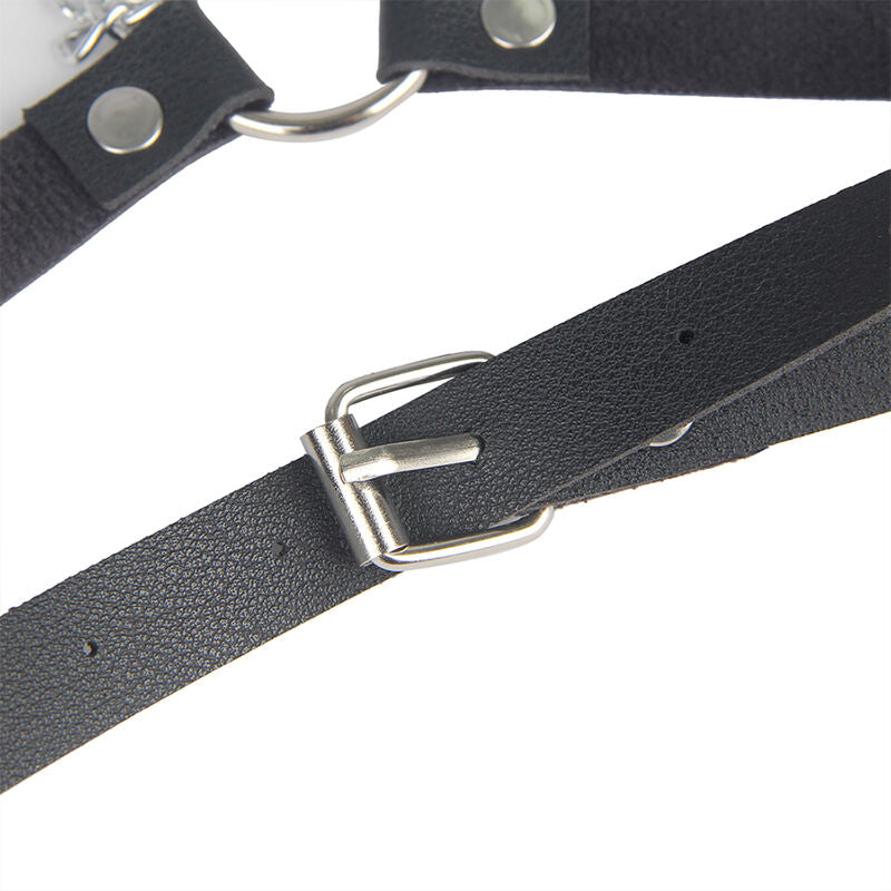 SUBBLIME - LEATHER BELT HARNESS BLACK ONE SIZE - Amore24