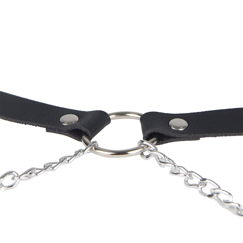 SUBBLIME - LEATHER BELT HARNESS BLACK ONE SIZE - Amore24