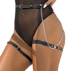SUBBLIME - LEATHER BELT HARNESS BLACK ONE SIZE - Amore24