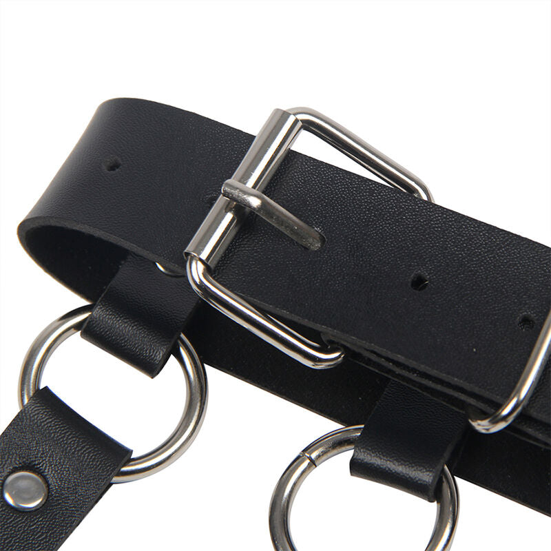 SUBBLIME - CHEST HARNESS WITH BIG RING CHAINS ONE SIZE - Amore24