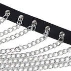 SUBBLIME - CHEST HARNESS WITH BIG RING CHAINS ONE SIZE - Amore24