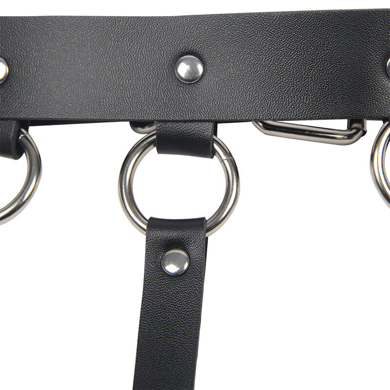 SUBBLIME - CHEST HARNESS WITH BIG RING CHAINS ONE SIZE - Amore24