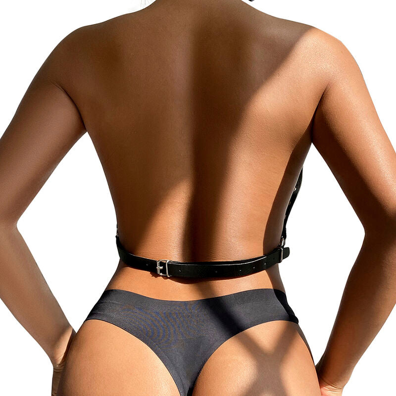 SUBBLIME - CHEST HARNESS WITH BIG RING CHAINS ONE SIZE - Amore24