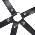 SUBBLIME - LEATHER RING CHEST HARNESS BLACK ONE SIZE - Amore24