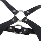 SUBBLIME - FULL BODY HARNESS WITH LEATHER BUCKLES BLACK ONE SIZE - Amore24