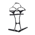SUBBLIME - FULL BODY HARNESS WITH LEATHER BUCKLES BLACK ONE SIZE - Amore24