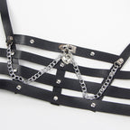 SUBBLIME - CORSET HARNESS WITH CHAINDETAIL ONE SIZE - Amore24