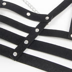 SUBBLIME - CORSET HARNESS WITH CHAINDETAIL ONE SIZE - Amore24