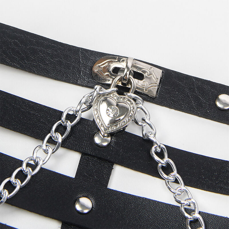 SUBBLIME - CORSET HARNESS WITH CHAINDETAIL ONE SIZE - Amore24