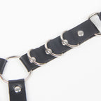 SUBBLIME - BELT AND GARTER HARNESS WITH RINGS AND CHAINDETAIL ONE SIZE - Amore24