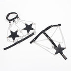 SUBBLIME - FULL BODY HARNESS WITH STAR CHAINDETAIL ONE SIZE - Amore24