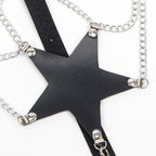 SUBBLIME - FULL BODY HARNESS WITH STAR CHAINDETAIL ONE SIZE - Amore24