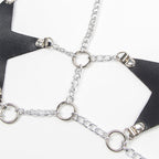 SUBBLIME - FULL BODY HARNESS WITH STAR CHAINDETAIL ONE SIZE - Amore24