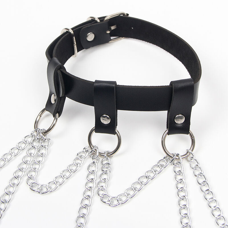 SUBBLIME - FULL BODY HARNESS WITH STAR CHAINDETAIL ONE SIZE - Amore24