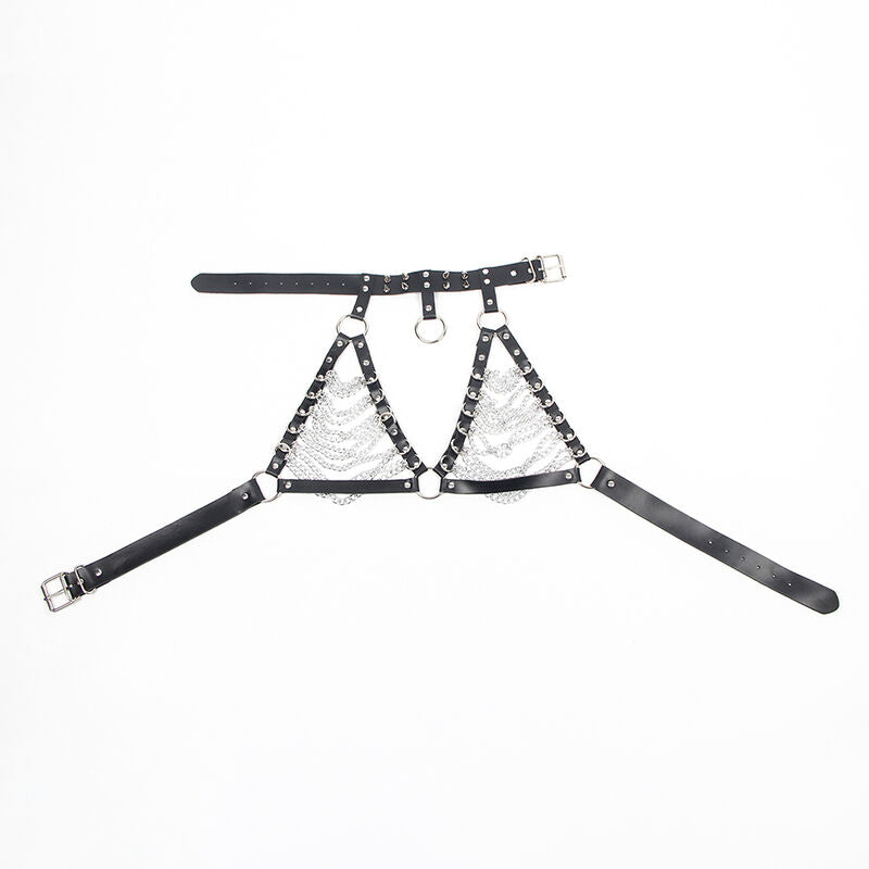 SUBBLIME - HARNESS BRA AND NECKLACE WITH CHAINS ONE SIZE - Amore24