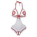 SUBBLIME - SEXY CROTCHLESS NURSE COSTUME L/XL - Amore24