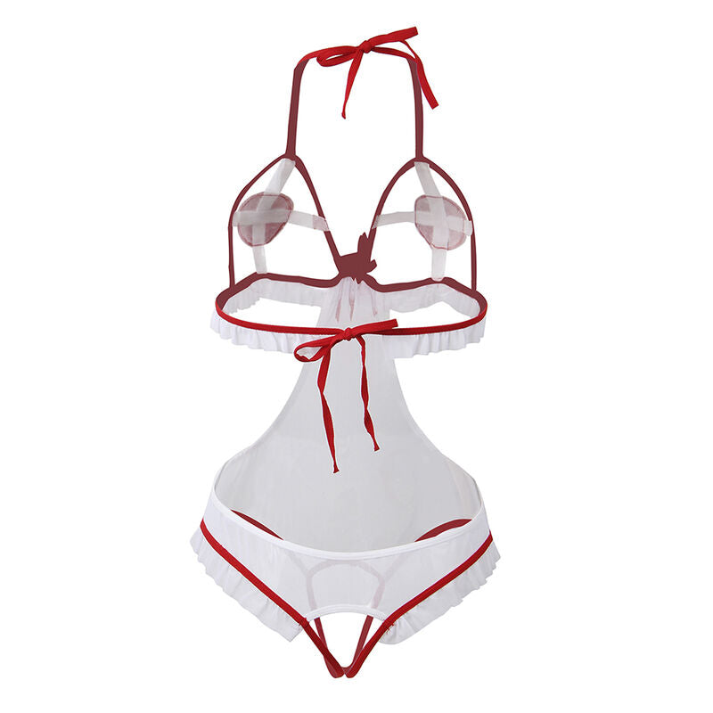 SUBBLIME - SEXY CROTCHLESS NURSE COSTUME L/XL - Amore24