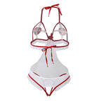 SUBBLIME - SEXY CROTCHLESS NURSE COSTUME L/XL - Amore24