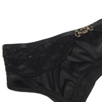 SUBBLIME - SET OF 3 PIECES BRA + THONG + LACE GARTER BLACK L/XL - Amore24