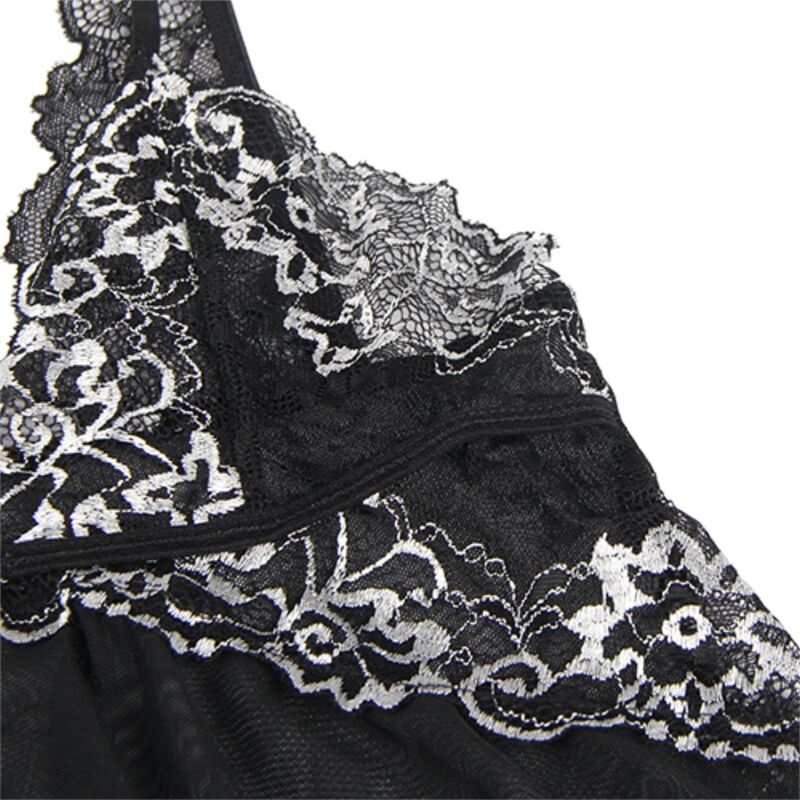 SUBBLIME - BABYDOLL FABRIC TULLE CHEST LACE L/XL - Amore24