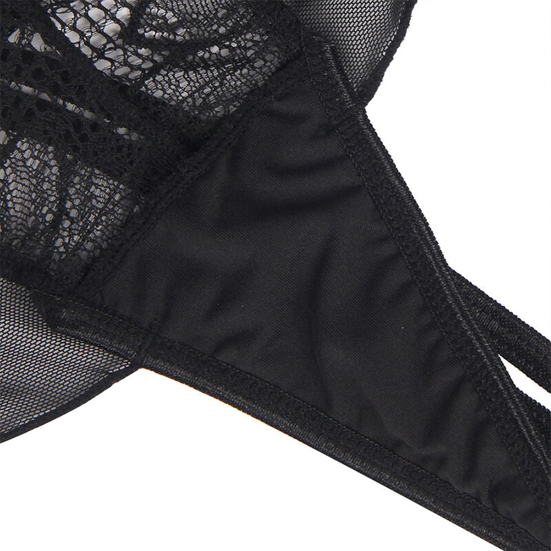 SUBBLIME - TEDDY HALTER NECK BARE BACK LACE BLACK L/XL - Amore24