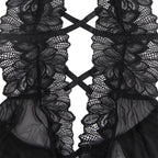SUBBLIME - TEDDY HALTER NECK BARE BACK LACE BLACK L/XL - Amore24