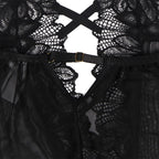 SUBBLIME - TEDDY HALTER NECK BARE BACK LACE BLACK L/XL - Amore24