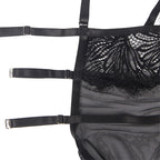 SUBBLIME - BABYDOLL WITH ADJUSTABLE LACE STRAPS BLACK L/XL - Amore24