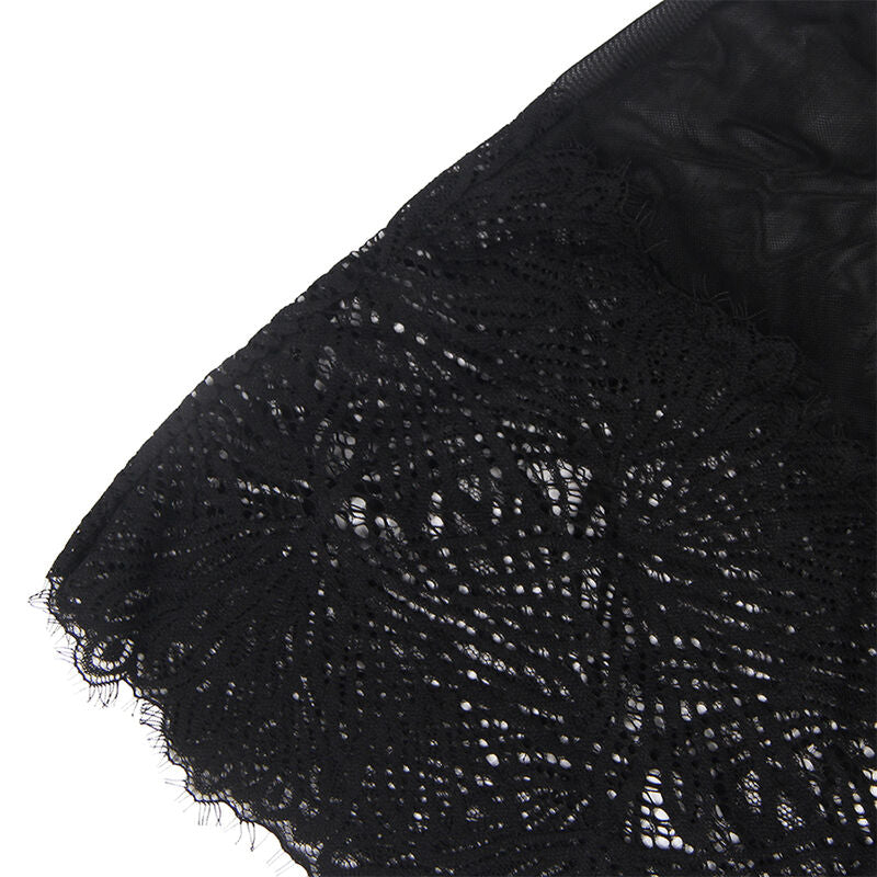 SUBBLIME - BABYDOLL WITH ADJUSTABLE LACE STRAPS BLACK L/XL - Amore24