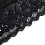 SUBBLIME - BABYDOLL WITH FLORAL PRINT CHEST BLACK S/M - Amore24