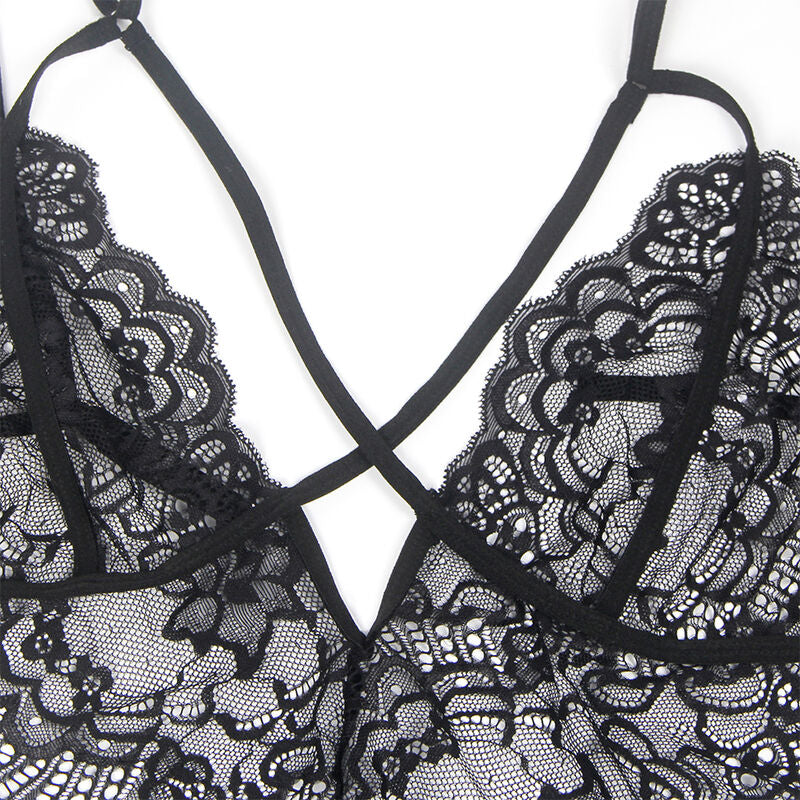 SUBBLIME - LACE BODY POLICE COSTUME BLACK L/XL - Amore24