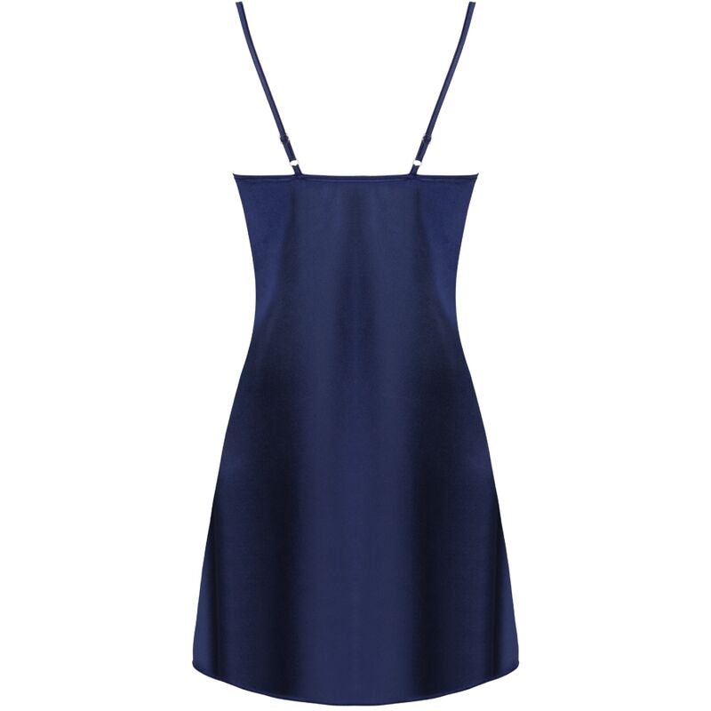 LIVCO CORSETTI FASHION - JACQUELINE LC 90249 DRESSING GOWN + SHIRT + PANTY NAVY BLUE S/M - Amore24