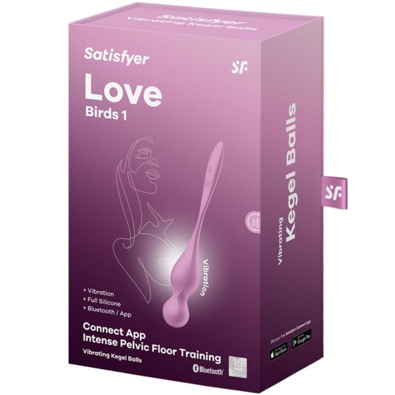 SATISFYER - LOVE BIRDS VIBRATING KEGEL BALLS PINK - Amore24