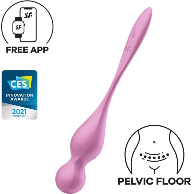 SATISFYER - LOVE BIRDS VIBRATING KEGEL BALLS PINK - Amore24