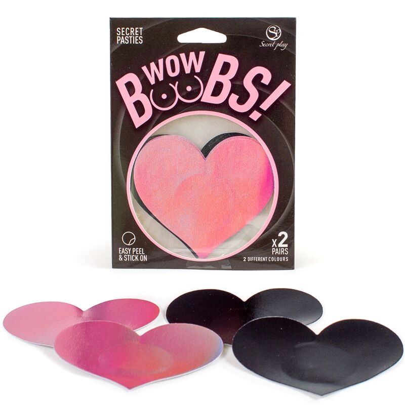 SECRET PLAY - WOW BOOBS! HEART NIPPLE COVERS - Amore24