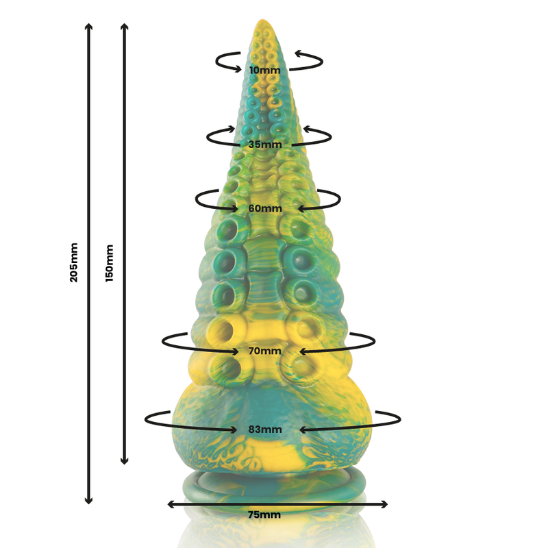 EPIC - CETUS GREEN TENTACLE DILDO LARGE SIZE - Amore24