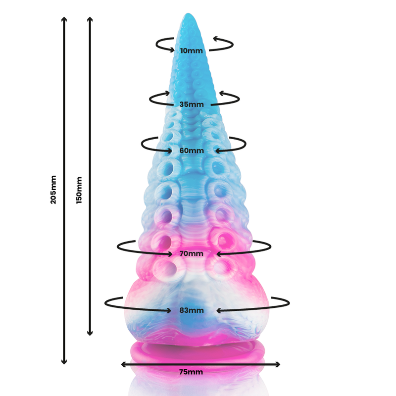 EPIC - PHORCYS BLUE TENTACLE DILDO BIG SIZE - Amore24