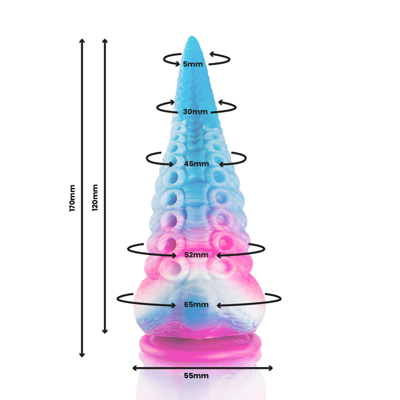 EPIC - PHORCYS BLUE TENTACLE DILDO SMALL SIZE - Amore24