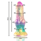 EPIC - IRIS DILDO WITH RAINBOW TESTICLES OF PLEASURE - Amore24