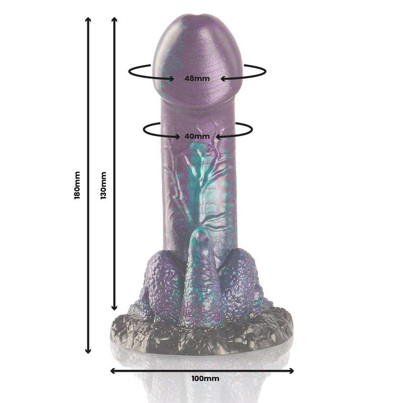 EPIC - BASILISK DILDO DOUBLE SCALY PLEASURE SMALL SIZE - Amore24