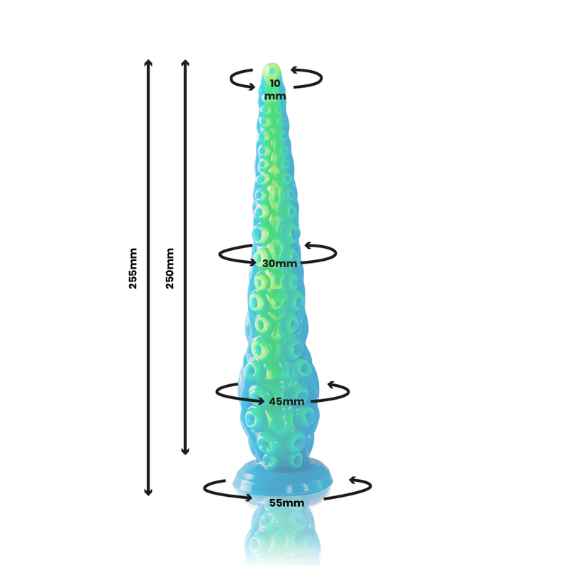 EPIC - SCYLLA FLUORESCENT THIN TENTACLE DILDO SMALL SIZE - Amore24