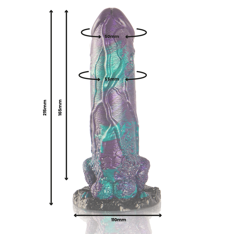 EPIC - BASILISK DILDO DOUBLE SCALY PLEASURE BIG SIZE - Amore24