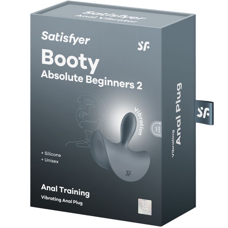 SATISFYER - BOOTY ABSOLUTE BEGINNERS 2 ANAL PLUG VIBRATOR UNISEX BLACK - Amore24