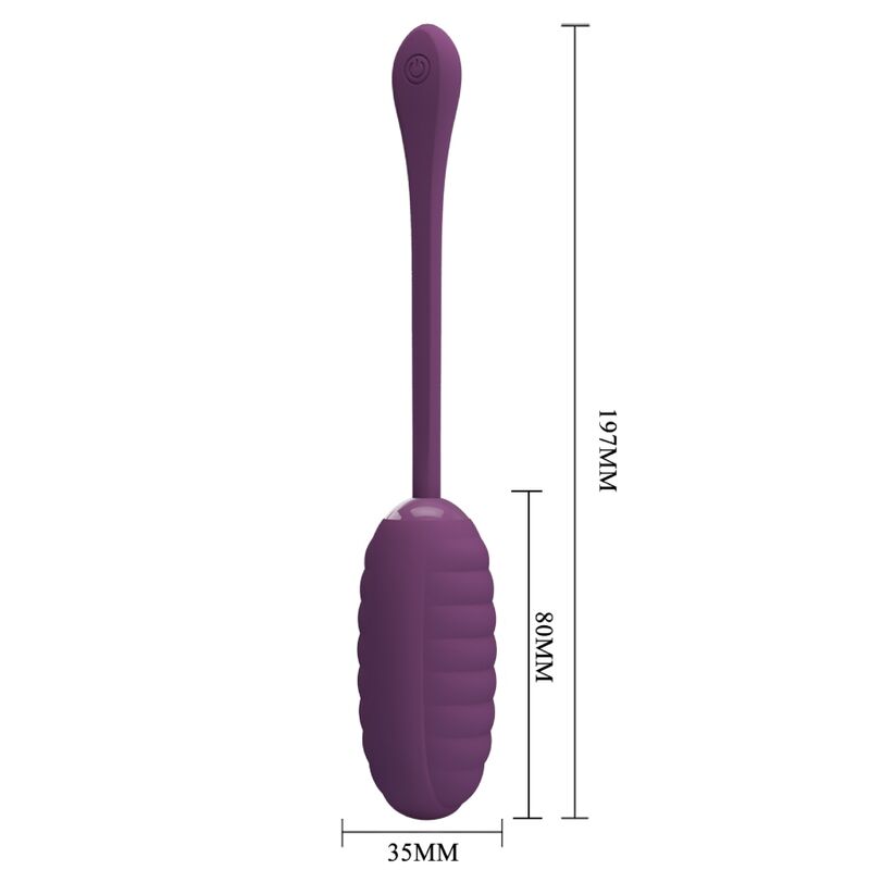 PRETTY LOVE - CASPER PURPLE RECHARGEABLE VIBRATING EGG - Amore24