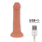 ONINDER - LARGE BOGOTÁ VIBRATOR DILDO 9 SPEEDS NATURAL 22 CM -O- 4.5 CM - FREE APP - Amore24