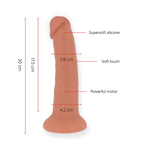 ONINDER - MEDIUM BOGOTÁ VIBRATOR DILDO 9 SPEEDS NATURAL 20 CM -O- 4.2 CM - FREE APP - Amore24