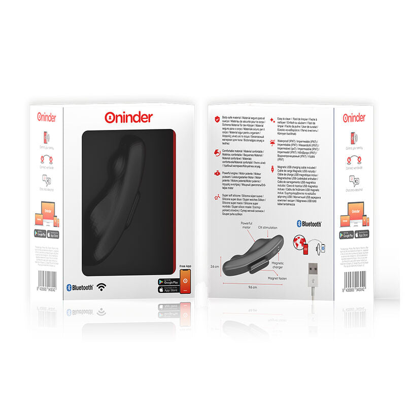 ONINDER - MANILA PANTY RECHARGEABLE VIBRATOR 9 SPEED 9.6 CM X 2.6 CM - FREE APP - Amore24