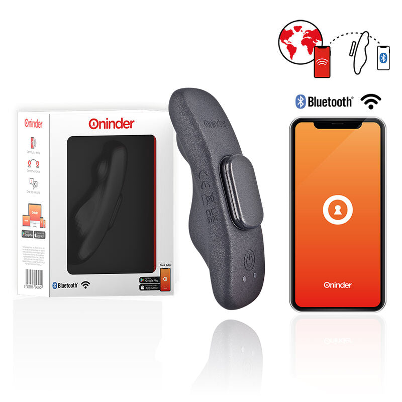 ONINDER - MANILA PANTY RECHARGEABLE VIBRATOR 9 SPEED 9.6 CM X 2.6 CM - FREE APP - Amore24