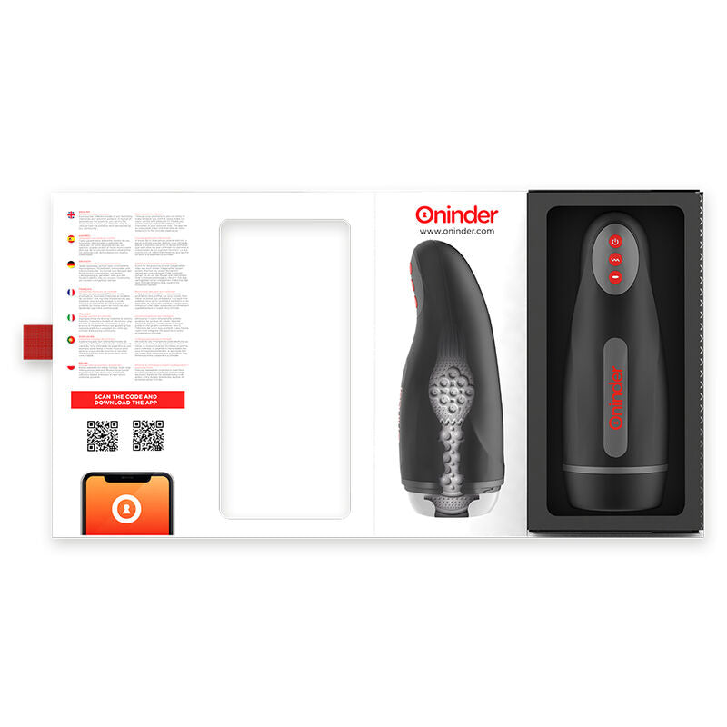 ONINDER - SEOUL RECHARGEABLE MALE MASTURBATOR 10 SPEED - FREE APP - Amore24