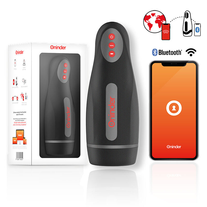 ONINDER - SEOUL RECHARGEABLE MALE MASTURBATOR 10 SPEED - FREE APP - Amore24